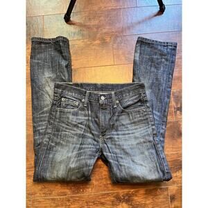 Levis Mens 513 Straight Leg Dark Wash Jean Size 30x32